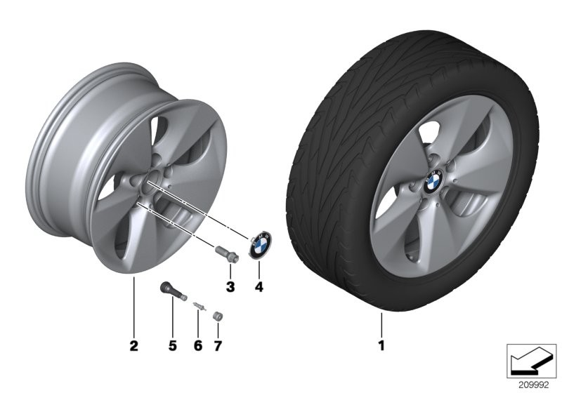 BMW LA wheel Streamline 363 - 17''