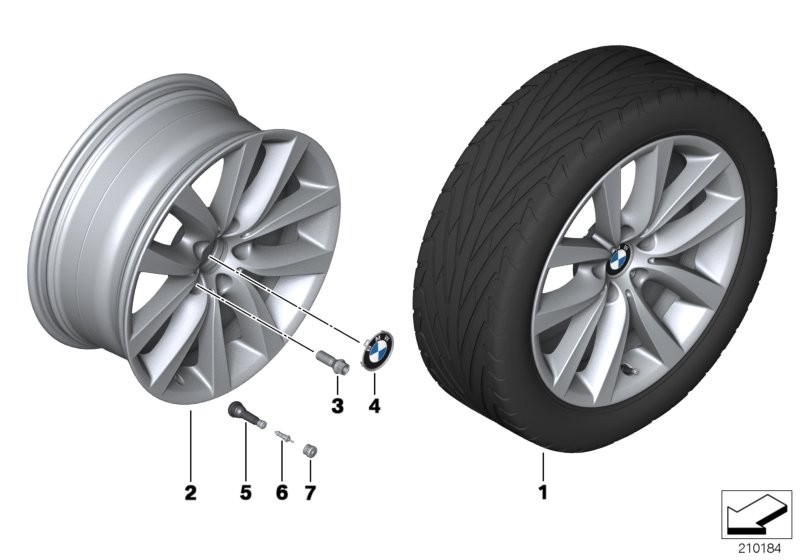 BMW LA wheel, V spoke 331 - 19''