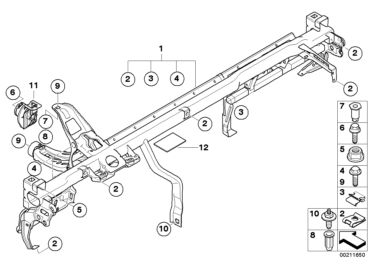 Carrier instrument panel
