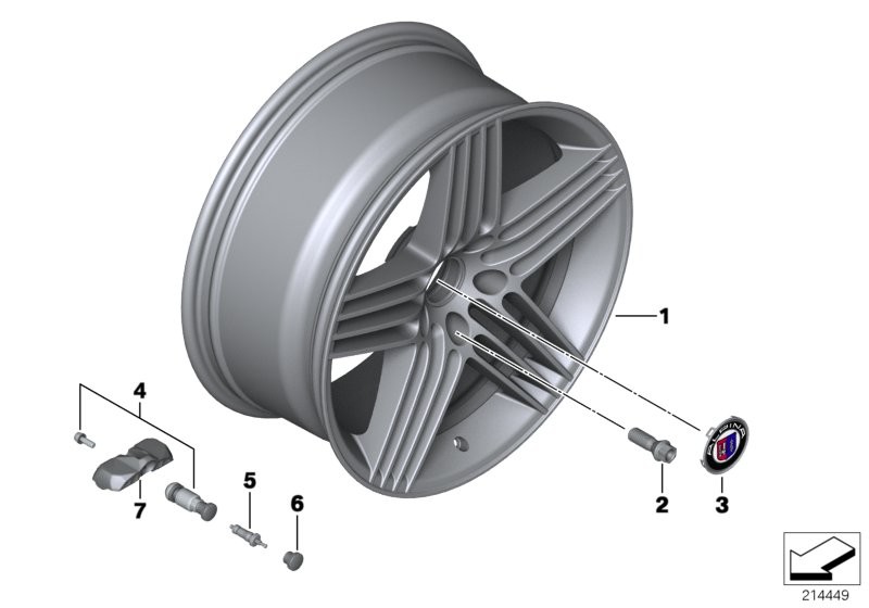 Disc wheel, light alloy, Dynamic 19