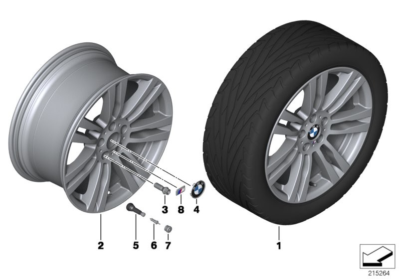 BMW LA wheel, M double spoke 333