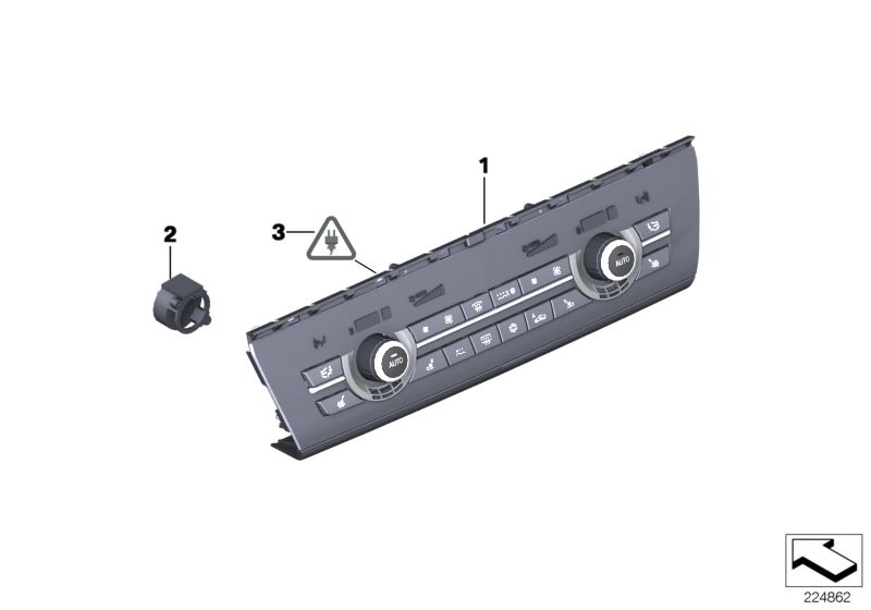 Repair kit, A/C control panel