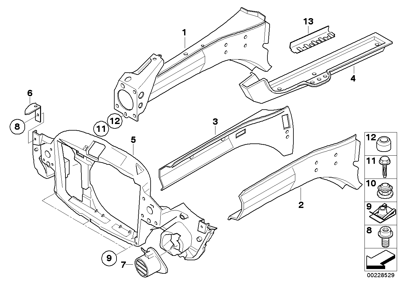 Front body parts