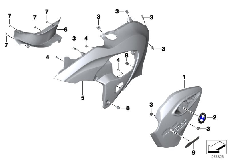 Fairing side section