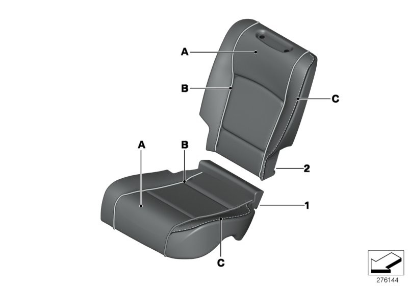 Housse Individual siège confort arrière