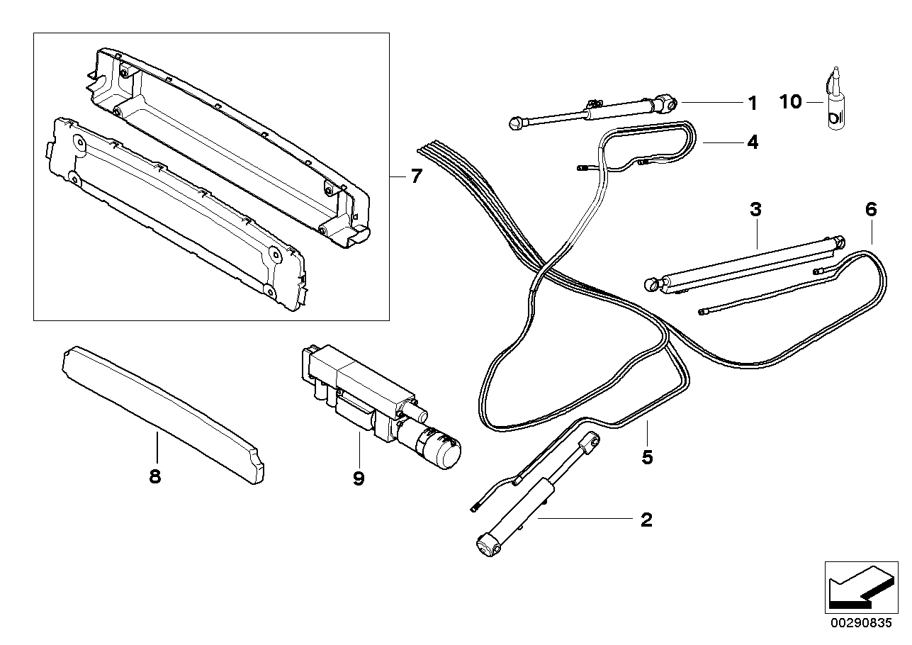 Folding-top, hydraulic