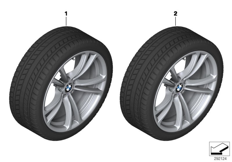 Wint.wheel w.tyre M dble sp. 409M - 20