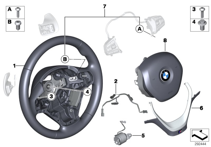 Sport st.wheel, airbag, multif./paddles