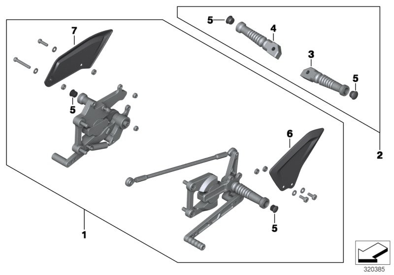 HP footrest system
