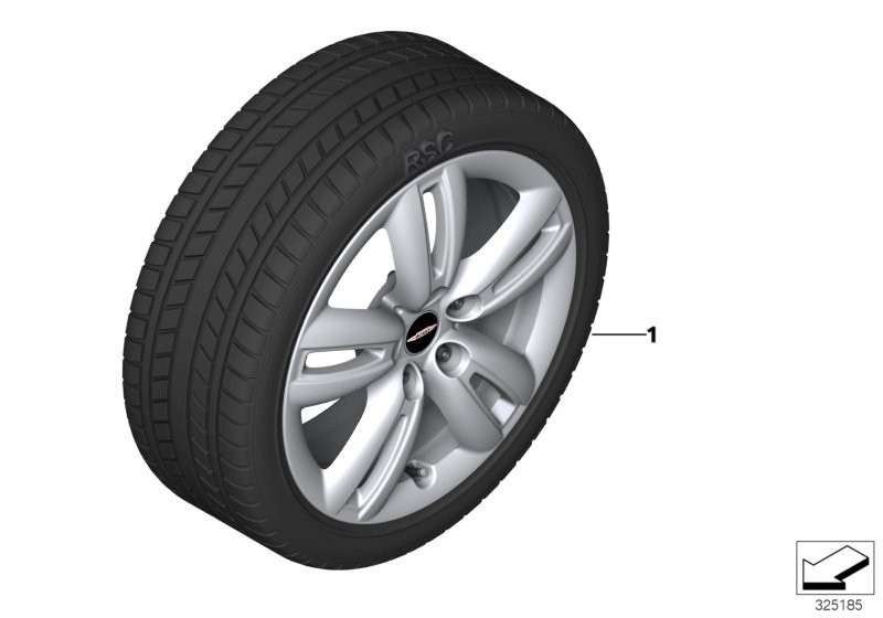 Spike/SC wint.wheel w.tyre Style 501-17