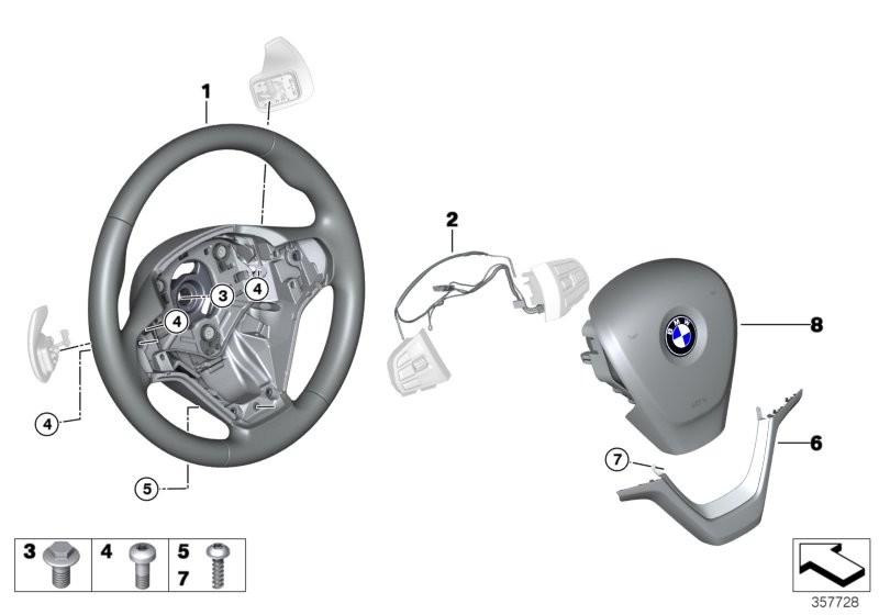 Sport strng wheel,airbag,w/shift paddles