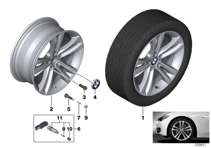 BMW LA wheel, double spoke 397 - 18''