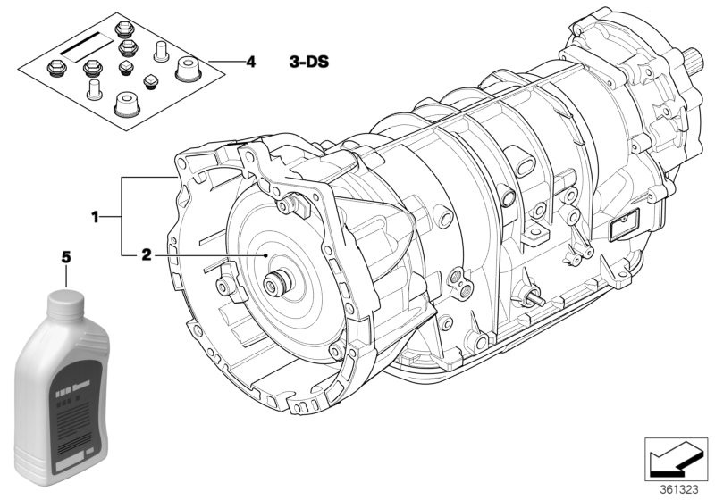 Automatic gearbox A5S390R - 4-wheel