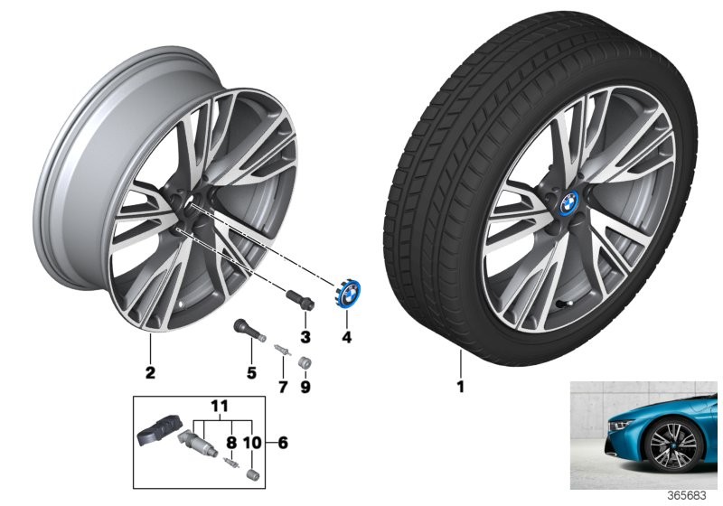 BMW LA wheel, W-spoke 470 - 20''