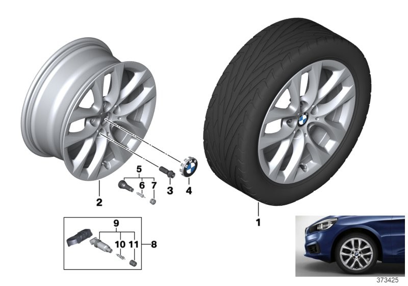 BMW LA wheel, V-spoke 479 - 17''