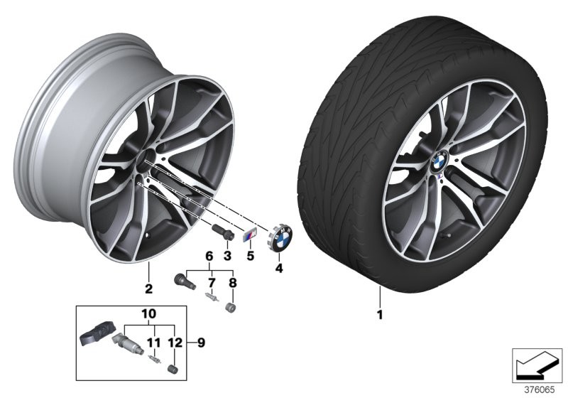 BMW LA wheel, M double spoke 611 - 20''