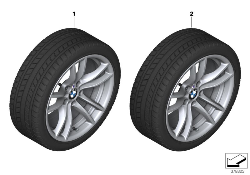 Winter wheel w.tyre M V-spoke 640M - 18