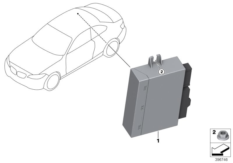 Boîtier CVM (module capote cabriolet)
