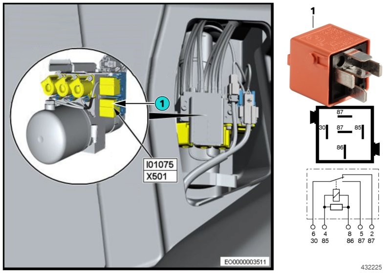 relais 2 mécanisme de capote I01075