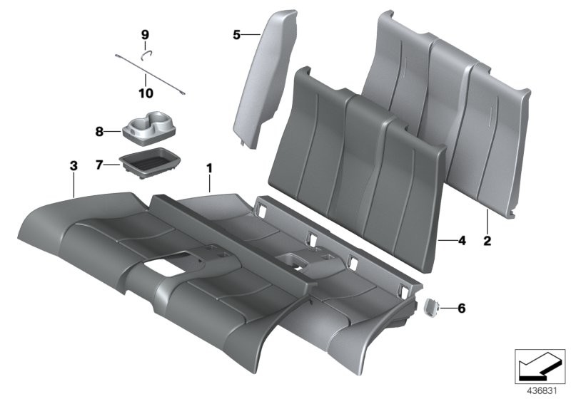 座椅 后部 座垫和座套 通入式装载系统