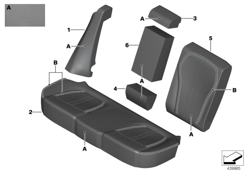 Individual cover, leather comfort seat