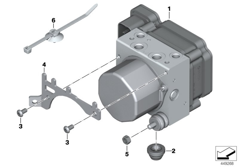 Pressure modulator ABS
