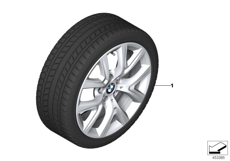 Winter wheel with tyre Y-spoke 574 - 17