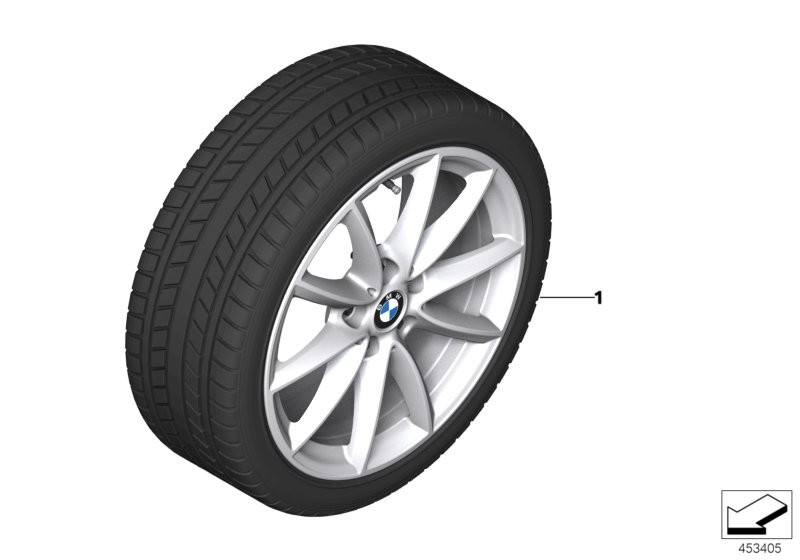 Winter wheel with tyre V-spoke 560 - 17