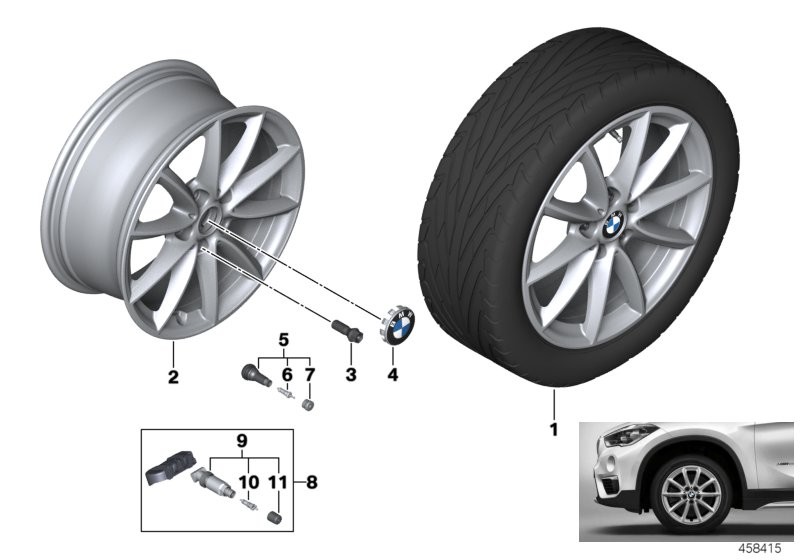 BMW LA wheel V-spoke 560 - 17''