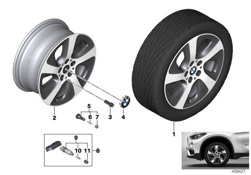 BMW LA wheel turbine styling 561 - 17''