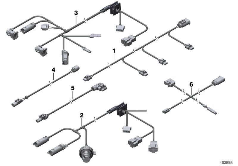 Různé dodatečné kabelové sady