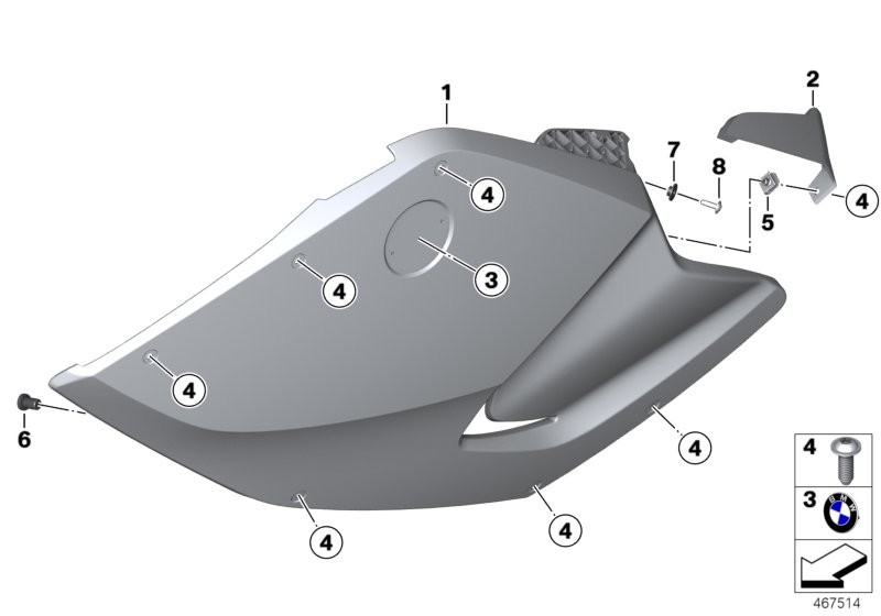 Fairing side section