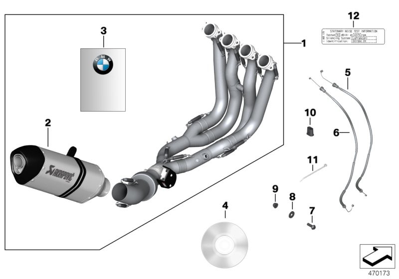 HP titanium exhaust system