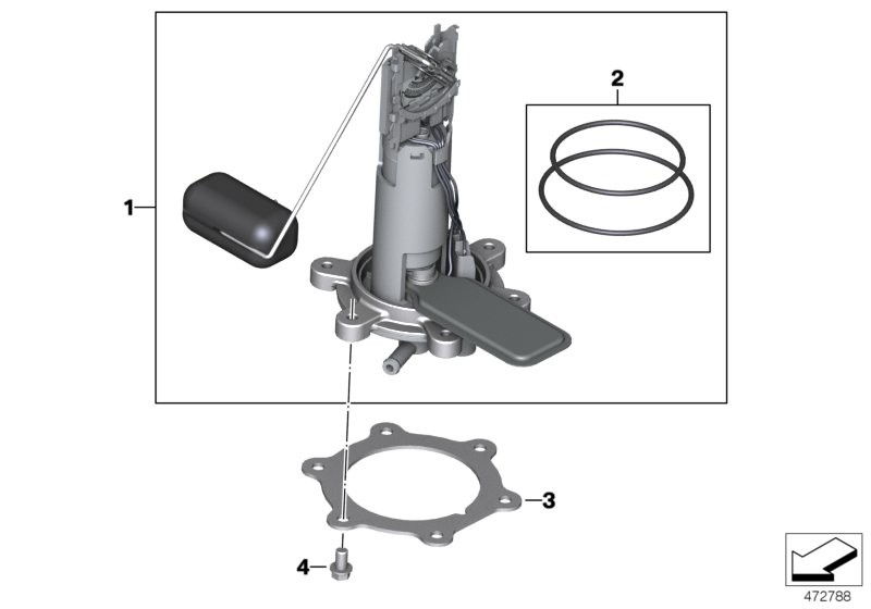 Fuel pump / lever sensor