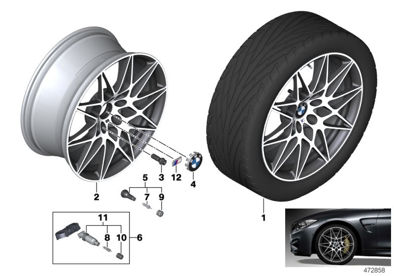 BMW LA wheel, star spoke 666M - 20