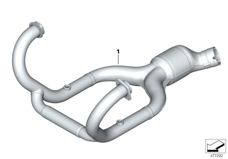 Exhaust manifold, chrome-plated