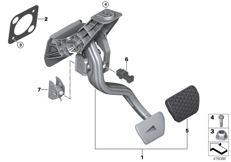 Mecanismo de pedales cambio automático