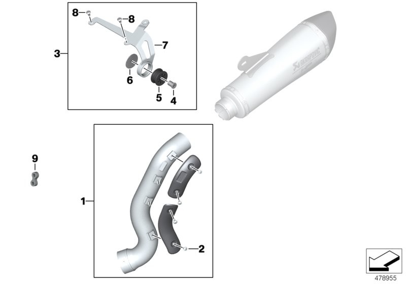 Add-on parts, Sport silencer, top