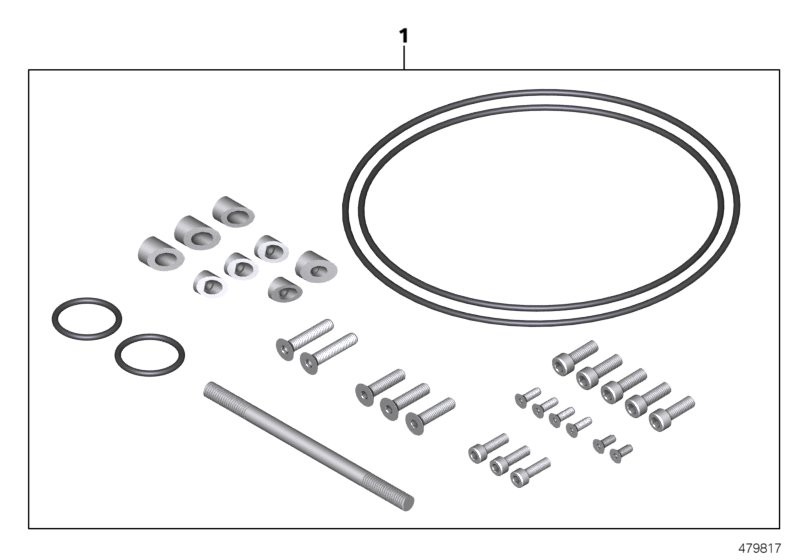 Spare part kit Machined parts
