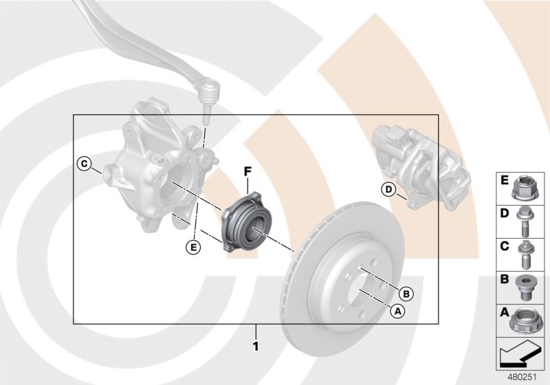 Repair kit, wheel bearing, rear
