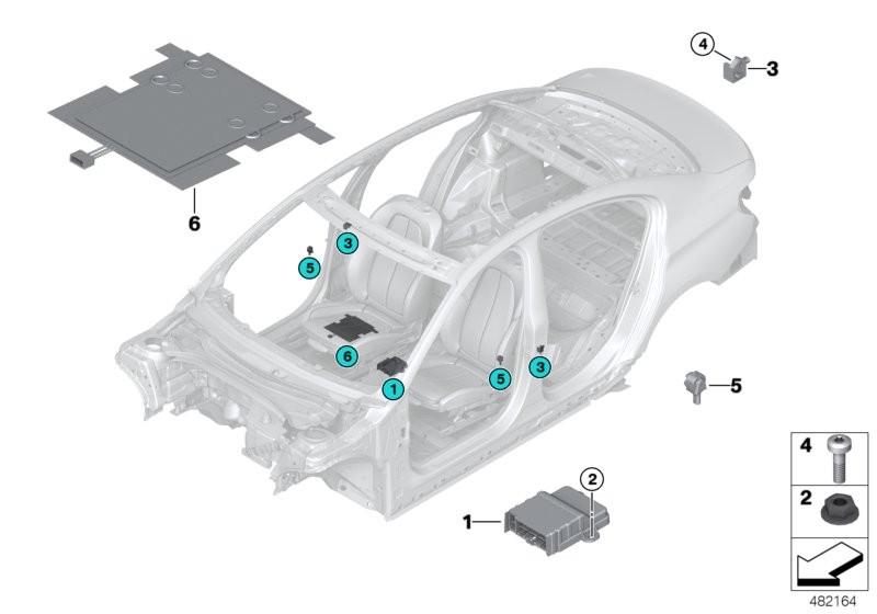 Eletriska delar foer airbag