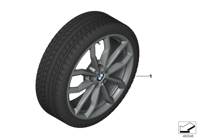 Winter wheel w.tyre M Y-spoke 711M - 18