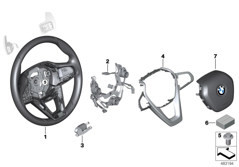 Sport st.wheel, airbag, multif./paddles