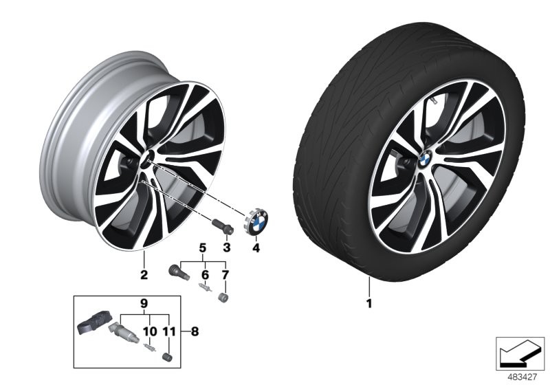 BMW roue all.lég.styl.turbine 689 - 18