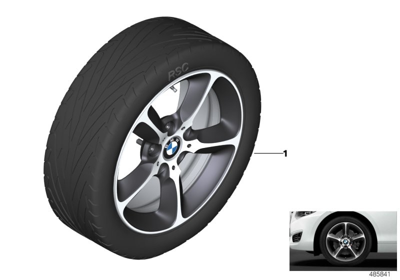 BMW 轻金属车轮 星形轮幅 382 - 17