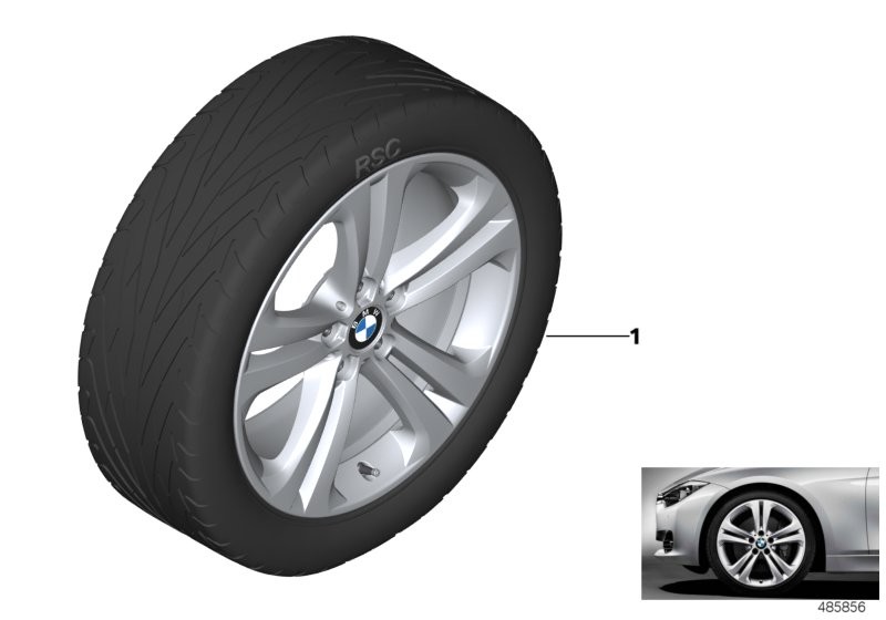BMW LA wheel, double spoke 401 - 19''