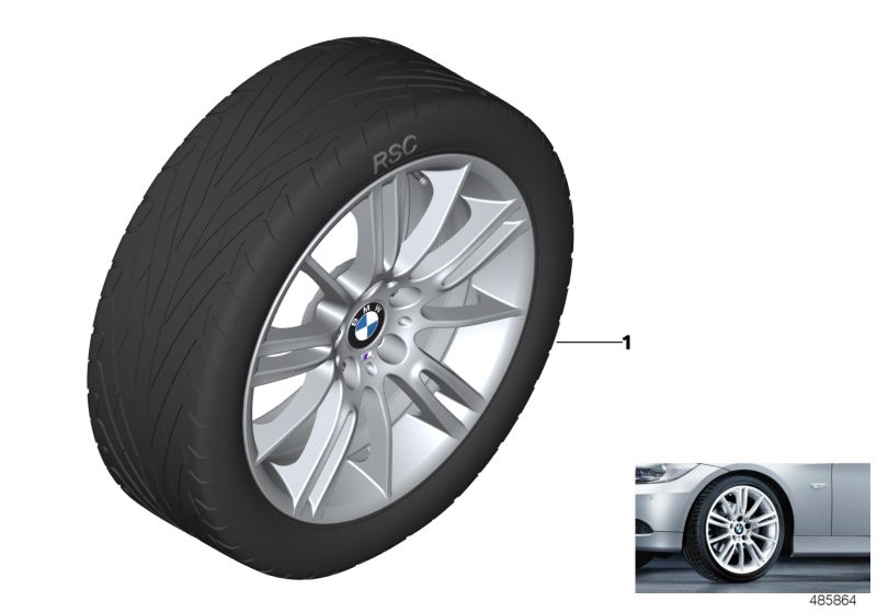 BMW LA wheel M star spoke 193M - 18