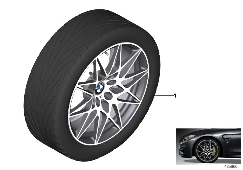 BMW LM 车轮 星形轮辐 666M - 20