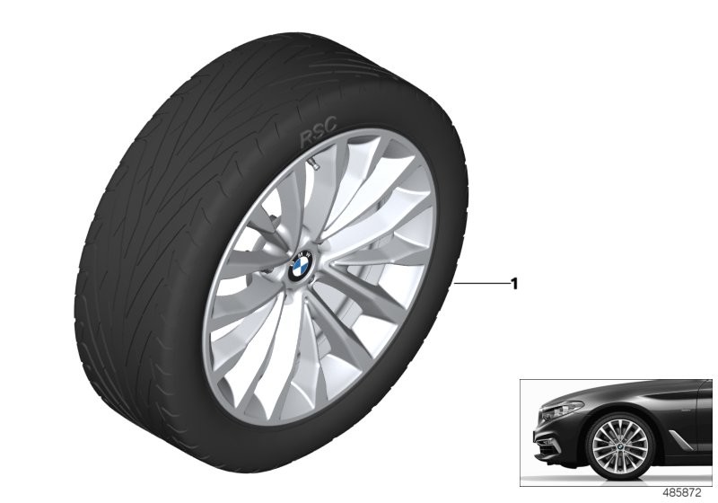 BMW LA wheel W-spoke 632 - 18