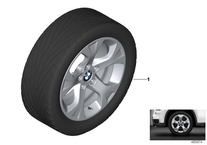 BMW 轻金属车轮 星形轮幅 317 - 17